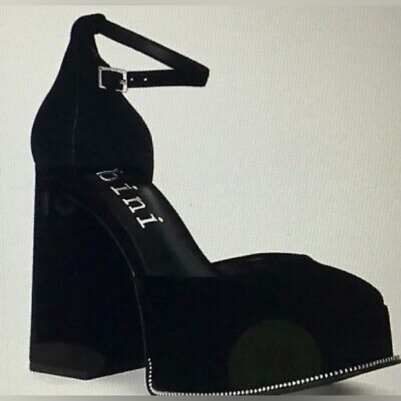 Gianni Bini, the Otten Suede Ankle Strap Platform - Picture 1 of 4